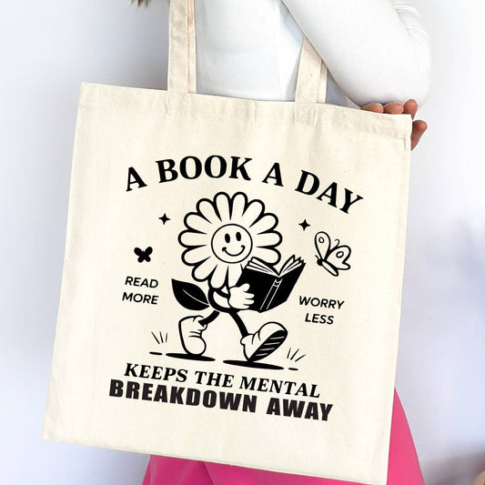 A Book A Day Canvas Tote Bag