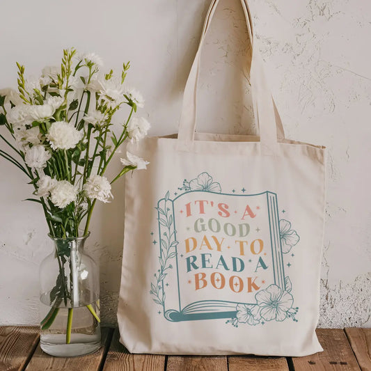 Good Day To Read Canvas Tote Bag