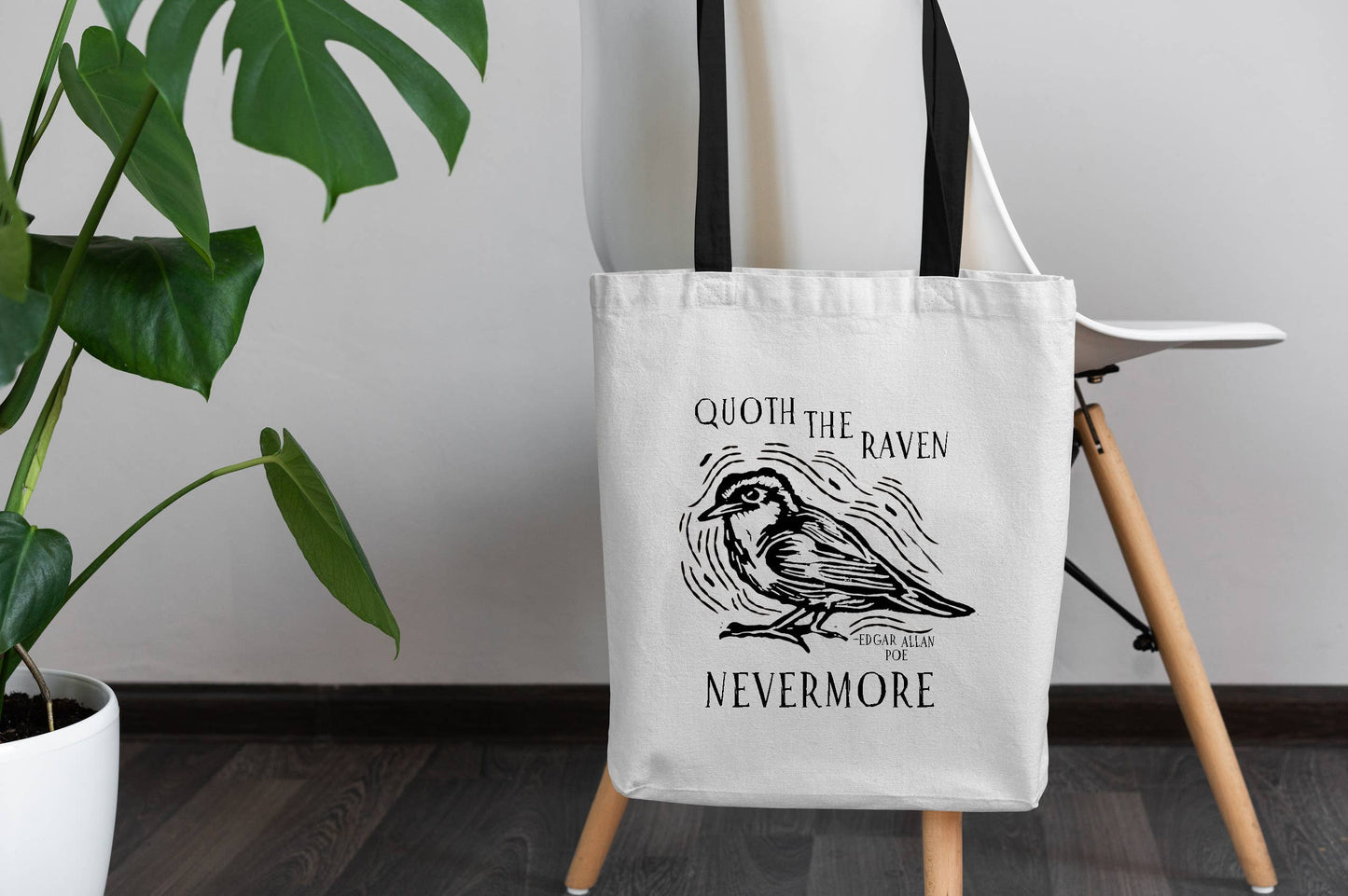 Quoth the Raven, Nevermore. Edgar Allan Poe Tote